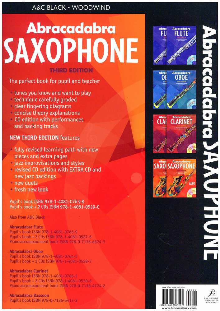 Abracadabra Saxophone Third Edition Book 2 Cds