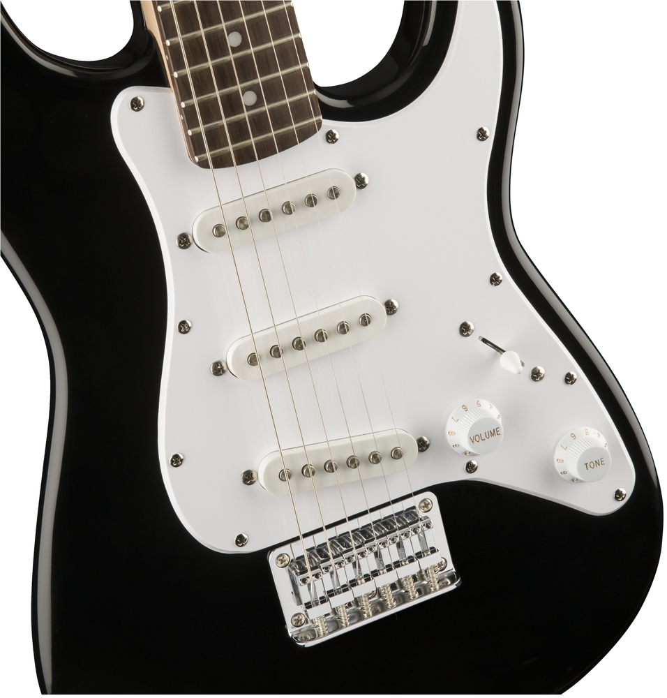 Guitars > Fender Squier Mini Strat (v2), Black, Indian Laurel fender squier mini jack wiring 