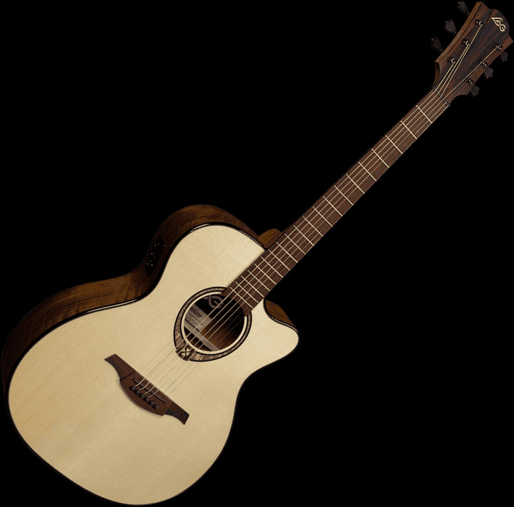 Guitars > Lag Tramontane 318 T318ACE Auditorium Cutaway Electro