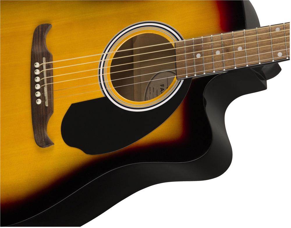 Guitars > Fender FA125CE Dreadnought Electro Acoustic Guitar, Sunburst