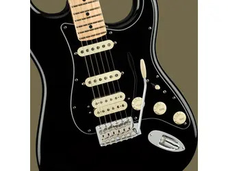 Fender American Performer Stratocaster, Black - Maple Fingerboard - Incl deluxe Gig Bag 