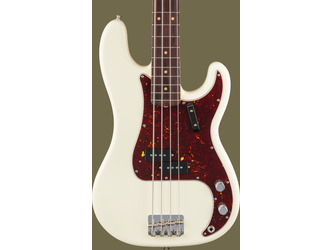 Fender American Vintage II 1960 Precision Bass Guitar Olympic White - Incl Vintage Style Brown Hard Case