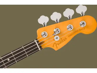 Fender American Ultra II Precision Bass Guitar Ebony Fingerboard, Noble Blue