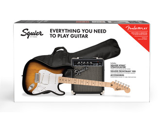 Fender Squier Sonic Stratocaster 2-Colour Sunburst Electric Guitar Pack