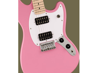 Fender Squier Sonic Mustang HH Electric Guitar - Flash Pink