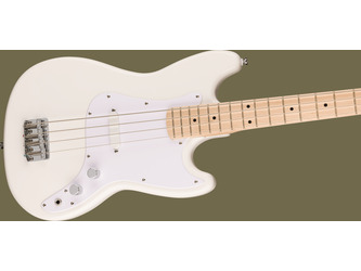 Fender Squier Bronco White Electric Bass Guitar