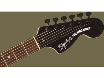 Fender Squier Limited Edition Affinity Stratocaster HSS Matching Headstock & Hardware Black