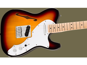 Fender Squier Affinity Series Thinline Telecaster, 3-Colour Sunburst