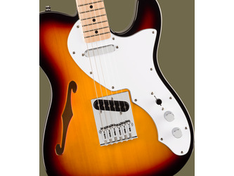 Fender Squier Affinity Series Thinline Telecaster, 3-Colour Sunburst