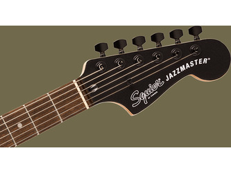 Fender Squier Limited Affinity Jazzmaster Matching Headstock & Hardware Metallic Black