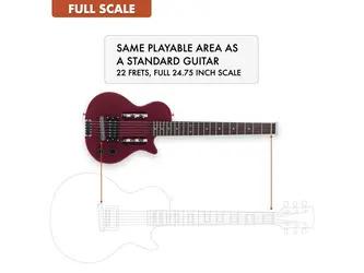 Traveler Guitar EG-1 Studio Matt Red Travel Electric Guitar & Case