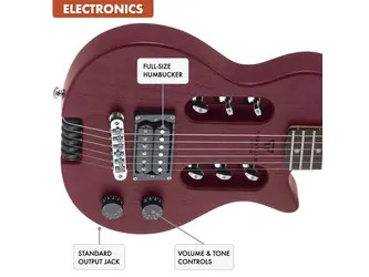 Traveler Guitar EG-1 Studio Matt Red Travel Electric Guitar & Case