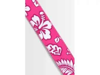Kala Hibiscus Print Ukulele Strap - Pink