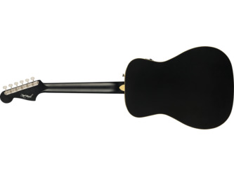Fender Artist Joe Strummer Campfire Matte Black Short-Scale Electro Acoustic Guitar & Deluxe Gigbag