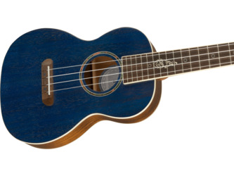 Fender Artist Dhani Harrison Signature Sapphire Blue Tenor Ukulele & Case