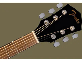 Fender FA-125CE Dreadnought Black Electro Acoustic Guitar