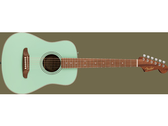 Fender California Mini Redondo Acoustic Guitar In Surf Green - Incl Gig bag,