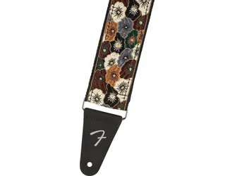 Fender Wild Bloom Strap, Brown, 2