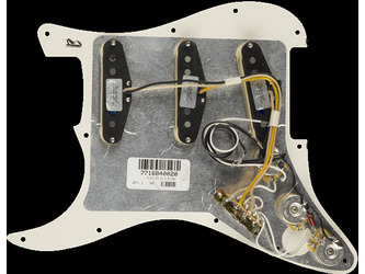 Fender Pre-Wired Strat Pickguard Custom Shop Fat 50's SSS Parchment 11 Hole