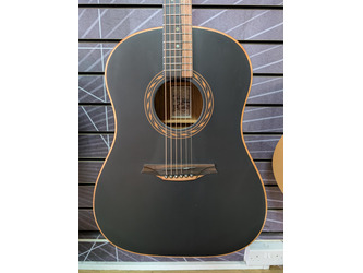 Bromo Tahoma Black Concert Acoustic Guitar - Solid Mahogany Top