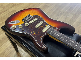 Fender 70th Anniversary American Professional II Stratocaster Electric Guitar Comet Burst Flame Maple Top