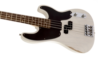 Fender Mike Dirnt Road Worn Precision Bass, White Blonde, Rosewood  -Incl Hardshell Case