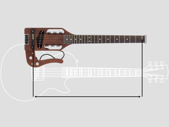 Traveler Guitar Pro-Series Antique Brown Travel Electric Guitar & Case