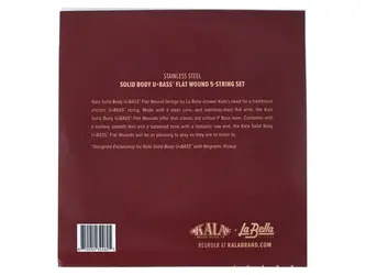 Solid Body U?BASS® Flat Wound 5-String Set