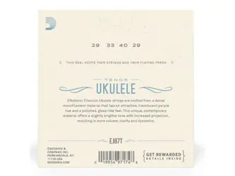 D'Addario EJ87T Titanium Ukulele Strings, Tenor