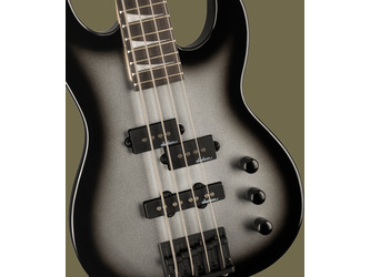 Jackson Limited Edition JS Series Concert Bass Minion JS1X, Silverburst, Amaranth