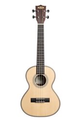 Kala KA-SSEBY-T Solid Spruce Top Striped Ebony Tenor Ukulele  