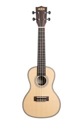 Kala KA-SSEBY-C Solid Spruce Top Striped Ebony Concert Ukulele - SALE