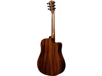 Lag Tramontane Hyvibe 15 TLHV15DCE Dreadnought Natural Left-Handed Electro Acoustic Guitar & Case