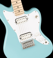 Fender Squier Mini Jazzmaster HH Daphne Blue Short-Scale Electric Guitar