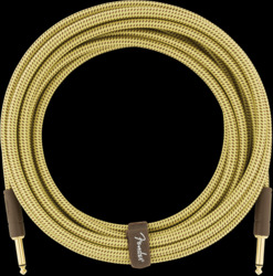 Fender Deluxe Series Instrument Cable, Straight/Straight, 18.6', Tweed