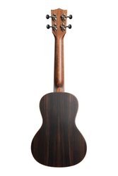 Kala KA-SSEBY-C Solid Spruce Top Striped Ebony Concert Ukulele - SALE