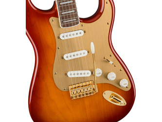 Fender Squier 40th Anniversary Gold Edition Stratocaster Sienna Sunburst Electric Guitar