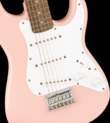 Fender Squier Mini Stratocaster Shell Pink Short-Scale Electric Guitar