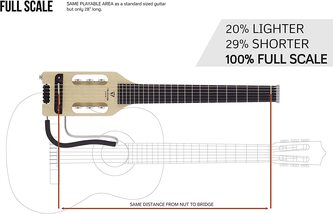 Traveler Guitar Ultra-Light Maple Travel Nylon Guitar & Case