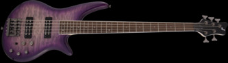 Jackson JS Series Spectra JS3QV Purple Phaze 5-String Electric Bass Guitar