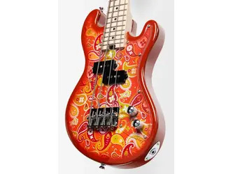 Kala Solid Body 4-String Orange Paisley Fretted U•BASS®