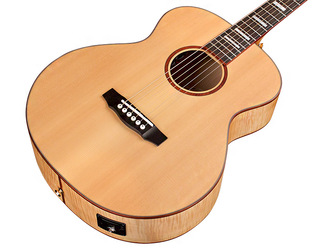 Guild Westerly Jumbo Junior Reserve Maple Natural Travel Electro Acoustic Guitar