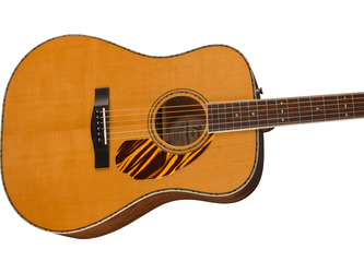 Fender Paramount PD-220E Dreadnought Natural Electro Acoustic Guitar & Hardhshell Case