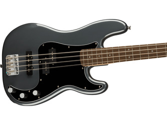 Fender Squier Affinity Series Precision Bass PJ Charcoal Frost Metallic Electric Bass Guitar 