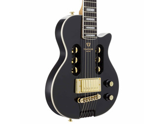Traveler Guitar EG-1 Custom Black Travel Electric Guitar & Case