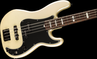 Fender Artist Duff McKagan Deluxe Precision Bass White Pearl Electric Bass Guitar & Case