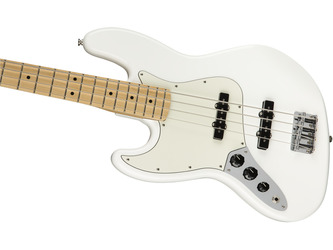 Fender Player Jazz Bass Olympic White Left-Handed Electric Bass Guitar 