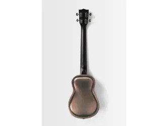 Kala Raw Copper Baritone Resonator Ukulele with EQ & Deluxe Gig Bag