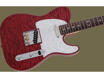 Fender 2024 Collection Telecaster Made In Japan Hybrid II - Quilt Red Beryl - Incl Gig Bag