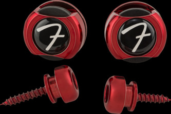 Fender Infinity 'F' Strap Locks, Red